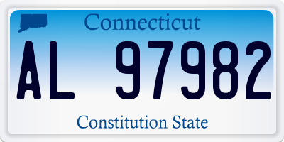CT license plate AL97982