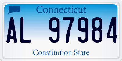 CT license plate AL97984