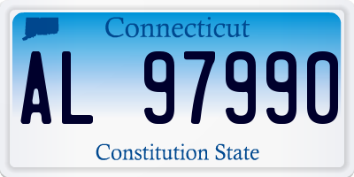 CT license plate AL97990