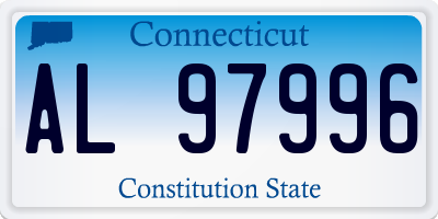 CT license plate AL97996