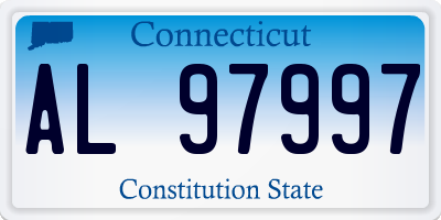 CT license plate AL97997