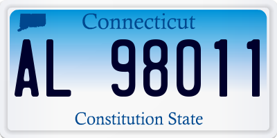 CT license plate AL98011