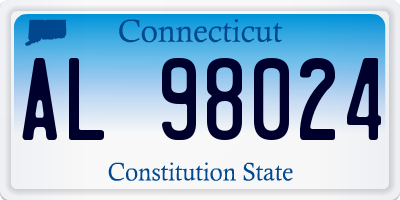 CT license plate AL98024