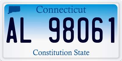 CT license plate AL98061