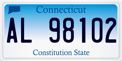 CT license plate AL98102