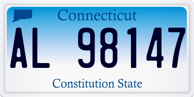 CT license plate AL98147