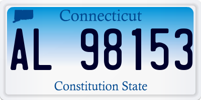 CT license plate AL98153