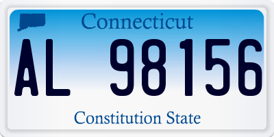 CT license plate AL98156