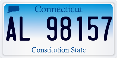 CT license plate AL98157