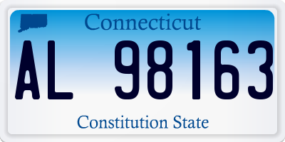 CT license plate AL98163
