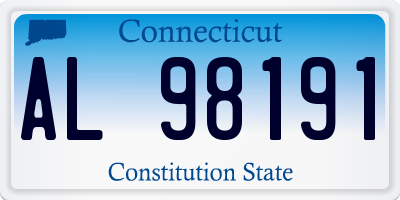 CT license plate AL98191