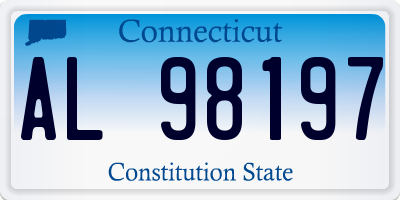 CT license plate AL98197