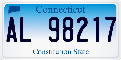 CT license plate AL98217