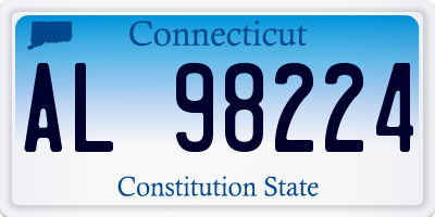CT license plate AL98224