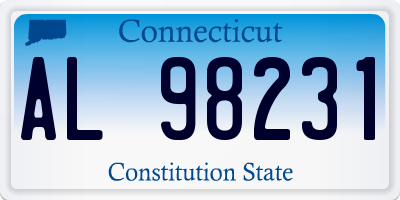 CT license plate AL98231