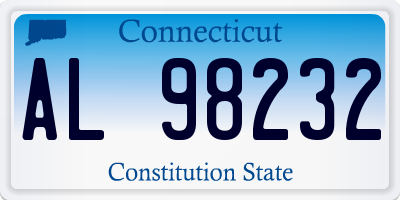 CT license plate AL98232