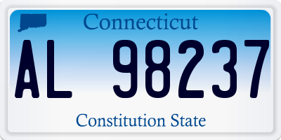 CT license plate AL98237