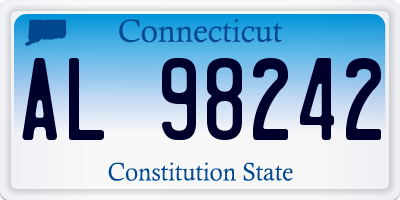 CT license plate AL98242