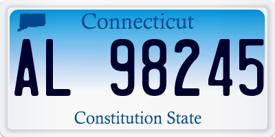 CT license plate AL98245