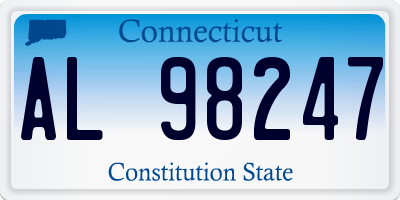 CT license plate AL98247