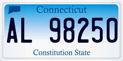 CT license plate AL98250