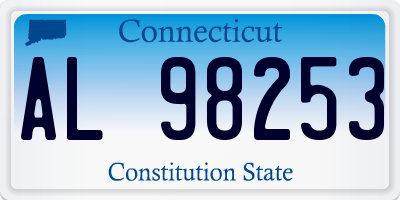 CT license plate AL98253