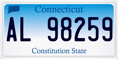 CT license plate AL98259