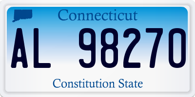 CT license plate AL98270