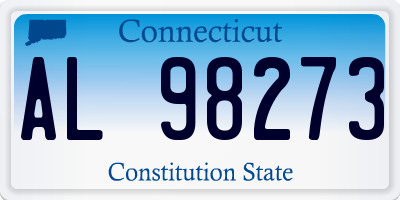 CT license plate AL98273