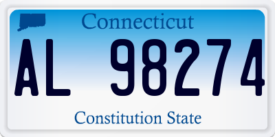 CT license plate AL98274