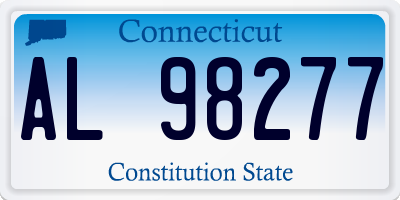CT license plate AL98277