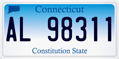 CT license plate AL98311