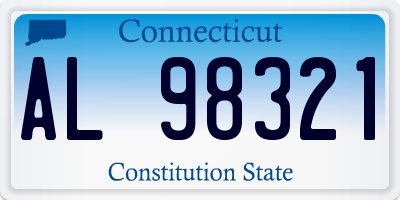 CT license plate AL98321