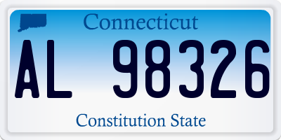 CT license plate AL98326