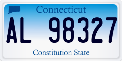 CT license plate AL98327