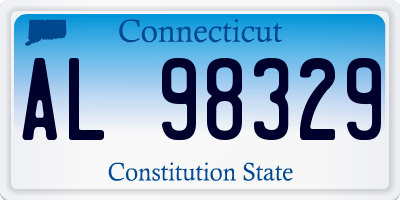 CT license plate AL98329