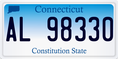CT license plate AL98330