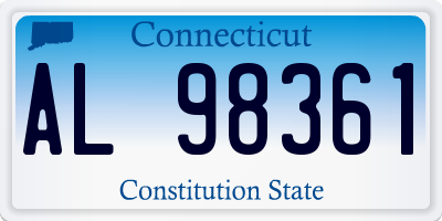 CT license plate AL98361