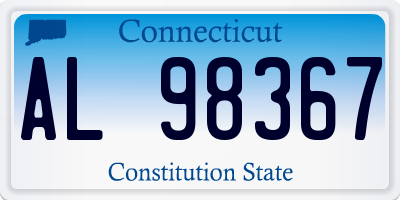 CT license plate AL98367