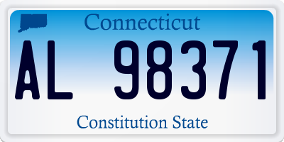 CT license plate AL98371