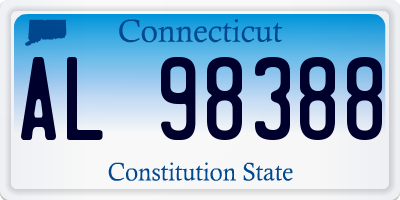 CT license plate AL98388