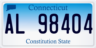 CT license plate AL98404