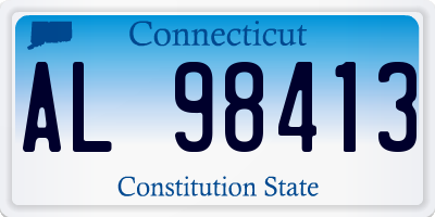 CT license plate AL98413