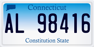 CT license plate AL98416