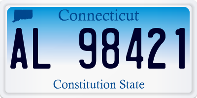 CT license plate AL98421