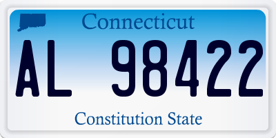 CT license plate AL98422