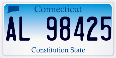 CT license plate AL98425