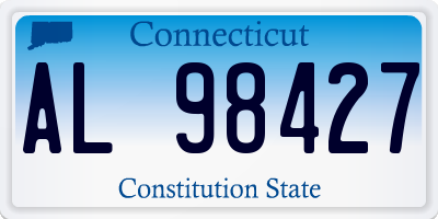 CT license plate AL98427
