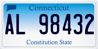 CT license plate AL98432