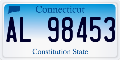 CT license plate AL98453